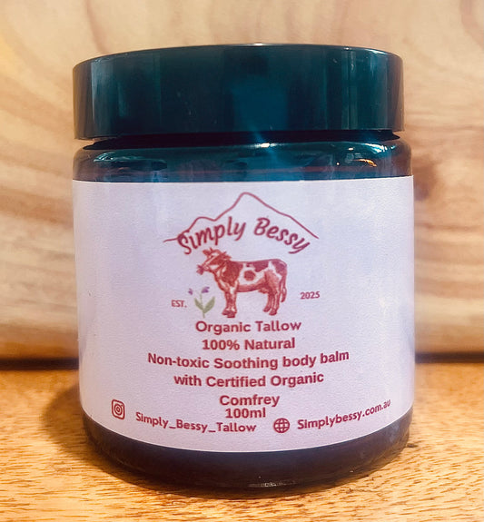 Tallow Soothing body Balm Made with Grass-Fed Organic Tallow