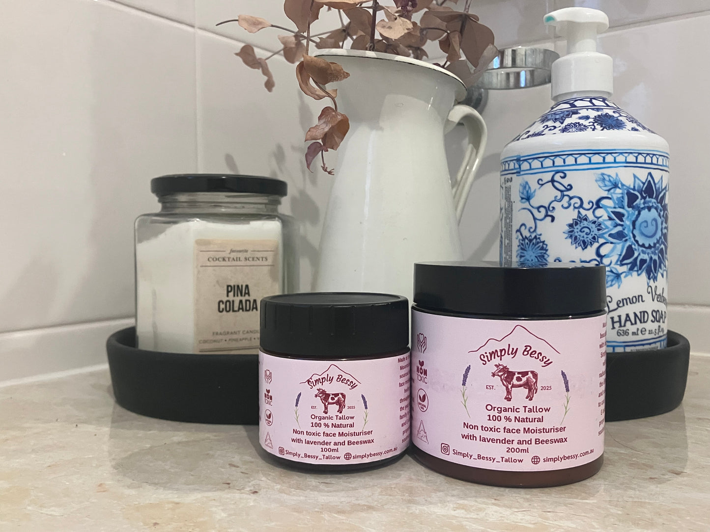 Lavender and Beeswax face moisturiser made with Grass-Fed Organic Tallow